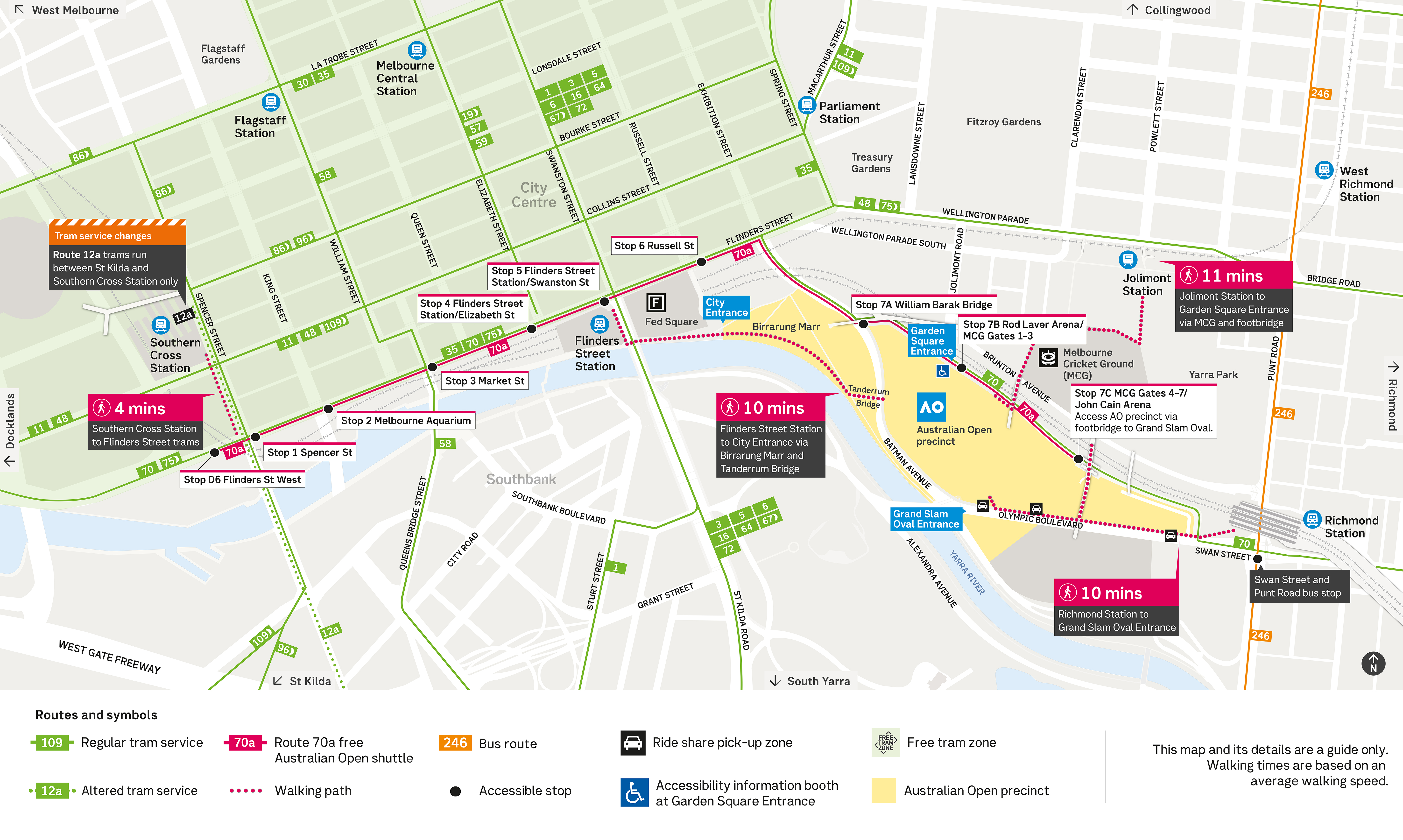 Australian Open 2025 Map